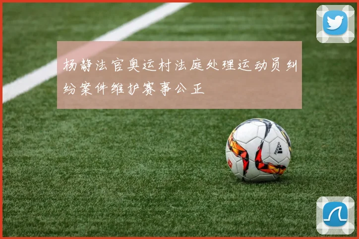 杨静法官奥运村法庭处理运动员纠纷案件维护赛事公正